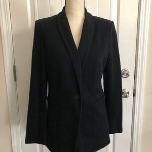 Black Knit Cotton Blazer Sz. Medium